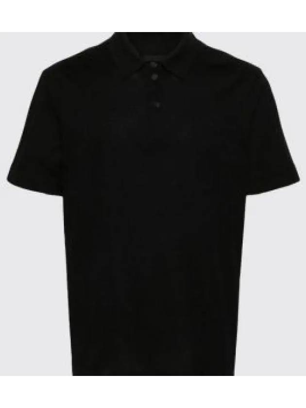 Embroidered Logo Cotton Polo Shirt Black - GIVENCHY - BALAAN 2