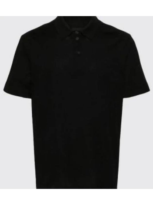 Embroidered Logo Cotton Polo Shirt Black - GIVENCHY - BALAAN 2