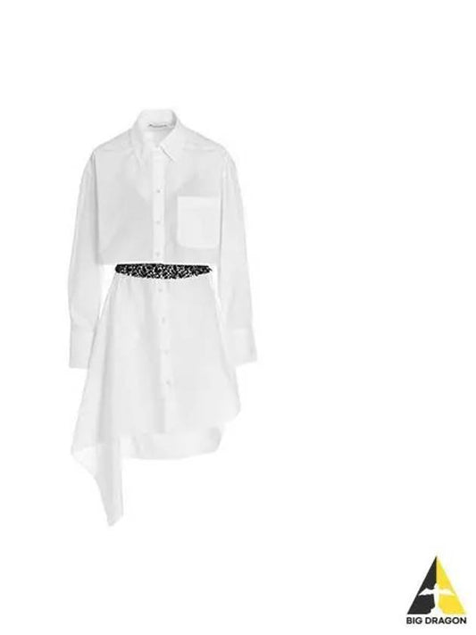 J W Anderson Lace Shirt One Piece White DR0269PG0587 - JW ANDERSON - BALAAN 1