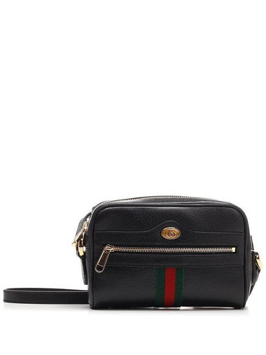 Women's Zipper Around Ophidia Mini Cross Bag Black - GUCCI - BALAAN 1