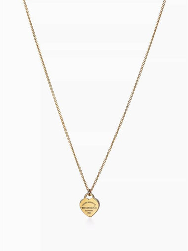 Return to Tiffany Heart Tag Pendant Yellow Gold Mini Necklace Women - LOUIS VUITTON - BALAAN 1