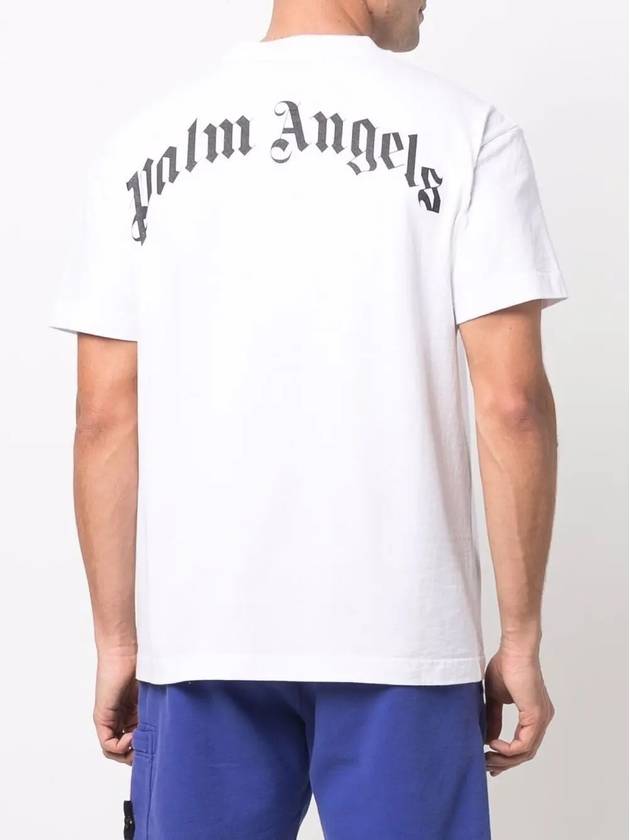 Bear Print Short Sleeve T-Shirt White - PALM ANGELS - BALAAN 5