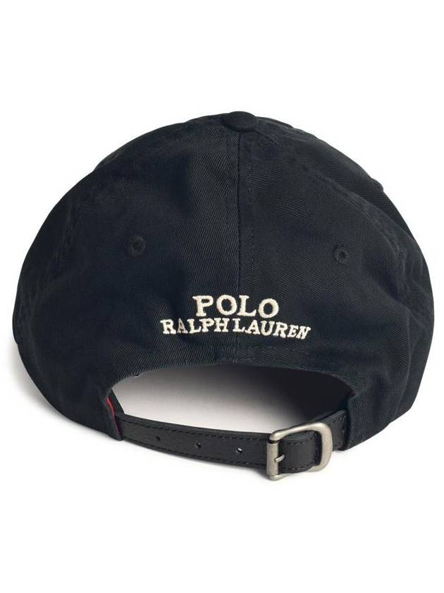 Polo Bear Embroidered Cap Black - POLO RALPH LAUREN - BALAAN 4