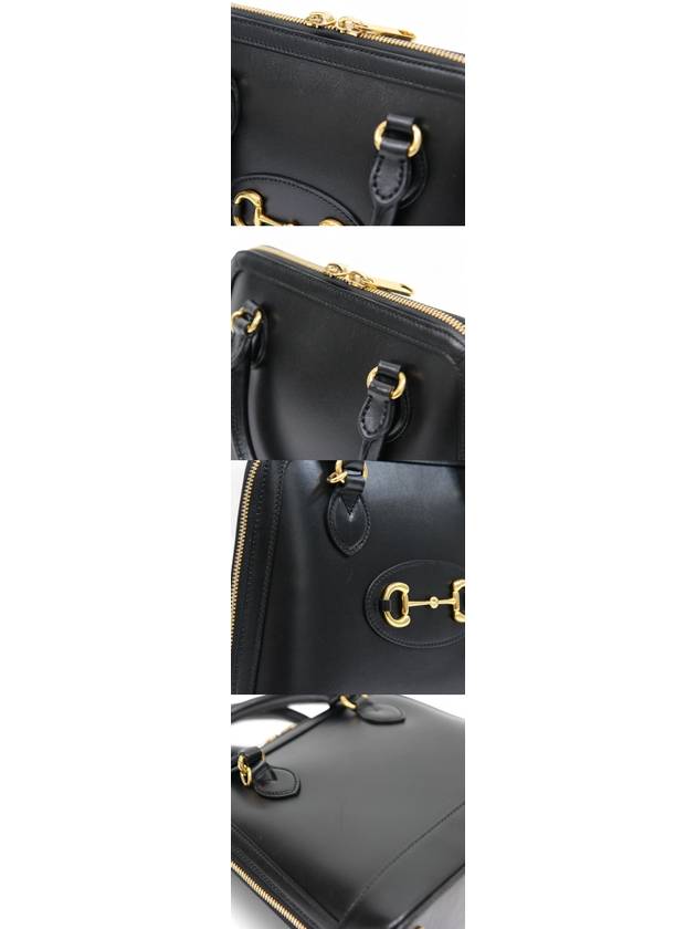 Horsebit 1955 Black Small Top Handle Bag - GUCCI - BALAAN 7