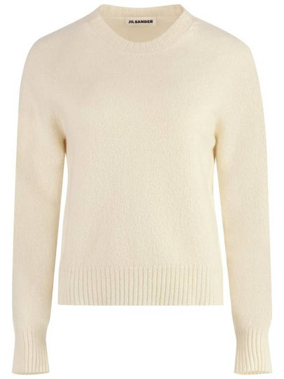 Wool Knit Top White - JIL SANDER - BALAAN 2