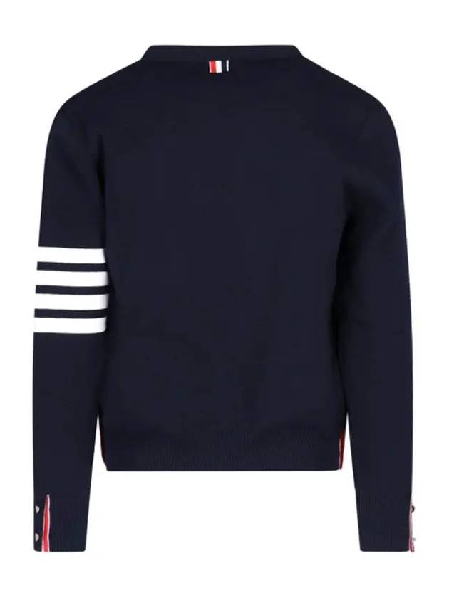 Milano Stitch 4 Bar Cardigan Navy - THOM BROWNE - BALAAN 3