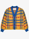 Madras Check Jacquard Cardigan B224AC122 Italian Kids - BOBO CHOSES - BALAAN 2