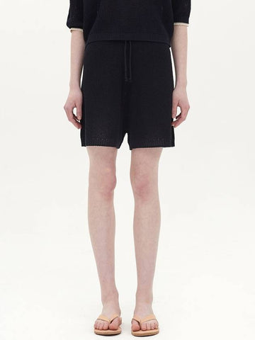 string knit short_navy - JUN BY JUN K - BALAAN 1