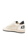 Ball Star Low Top Sneakers Burgundy White Beige - GOLDEN GOOSE - BALAAN 5