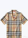 Vintage Check Silk Short Sleeve Shirt Archive Beige - BURBERRY - BALAAN 2