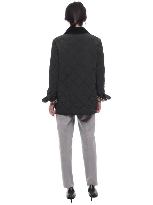 Diamond Quilted Thermoregulated Barn Jacket Black - BURBERRY - BALAAN 6