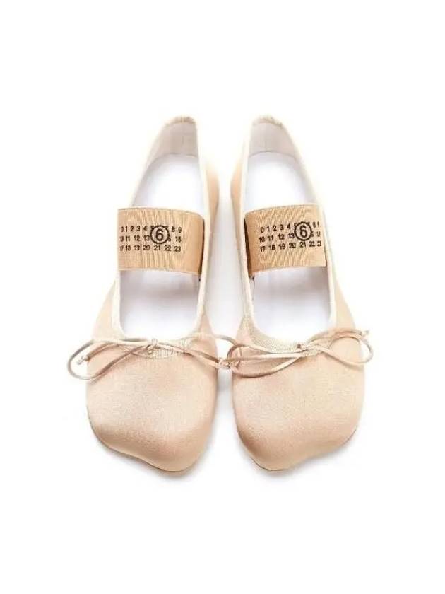 Anatomic Satin Ballerinas Flat Beige - MAISON MARGIELA - BALAAN 6