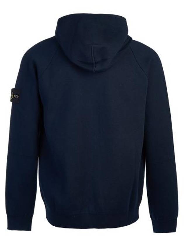 Wappen Patch Cotton Hooded Jacket Navy - STONE ISLAND - BALAAN 4