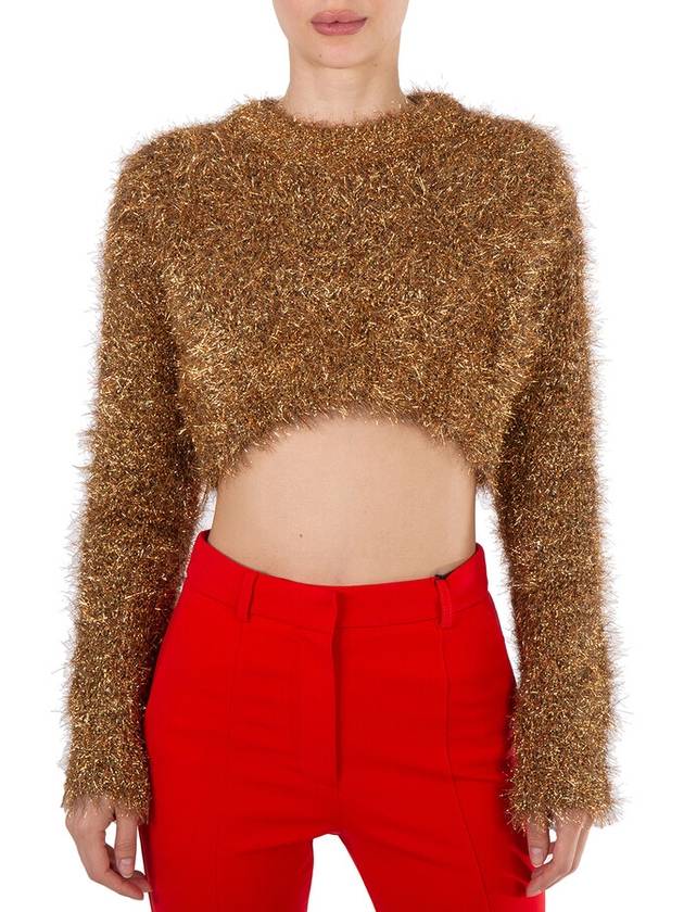 Filles A Papa Ladies Gold Fap Knit Tinsel Sweater, Brand Size 0 (X-Small) - FILLES A PAPA - BALAAN 1