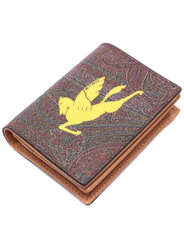 Paisley Pegasus Half Wallet Brown - ETRO - BALAAN 6