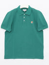 Fox Head Patch Cotton Polo Shirt Green - MAISON KITSUNE - BALAAN 4