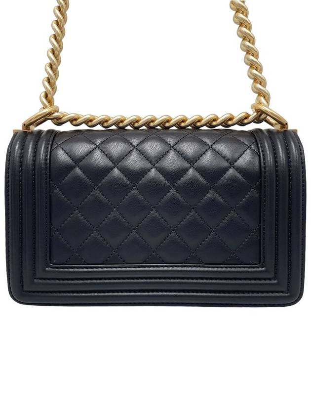 Women s A67085 Black Gold Boy Small Chain Shoulder Bag - CHANEL - BALAAN 4