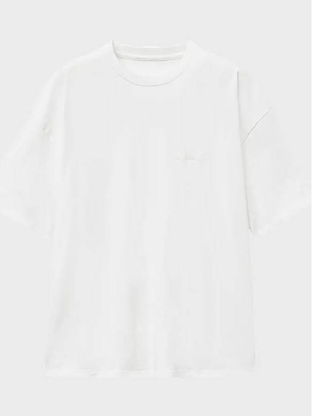 Heavy Cotton Overfit Short Sleeve T-Shirt White - NOIRER - BALAAN 3