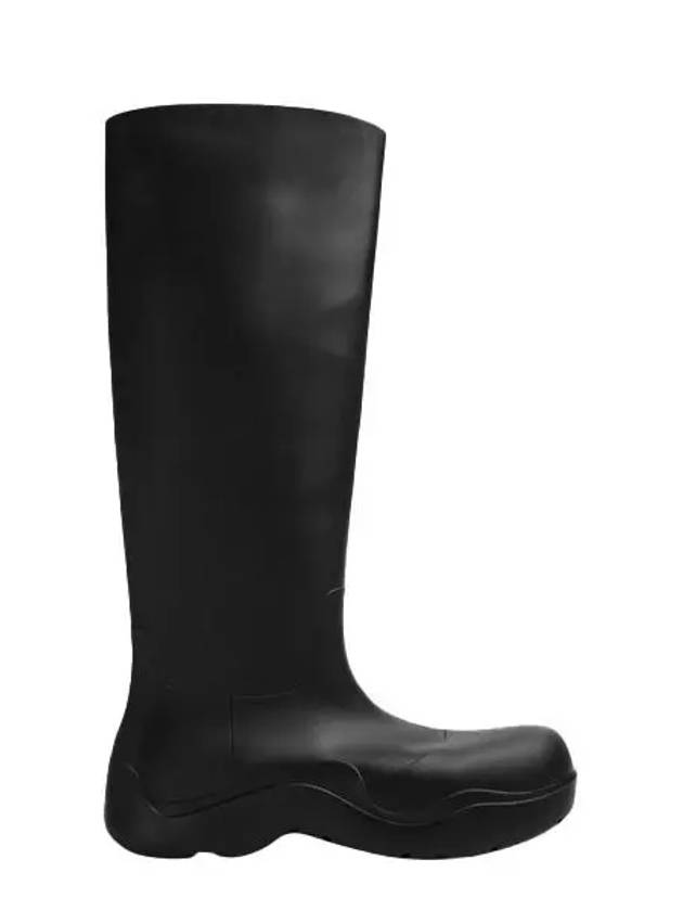 Puddle Rubber High Rain Boots Black - BOTTEGA VENETA - BALAAN 2