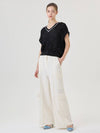 High Waist Wide Cargo Pants - RS9SEOUL - BALAAN 1