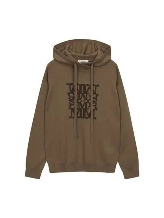 hoodie women eddie wool brown - MAX MARA - BALAAN 1