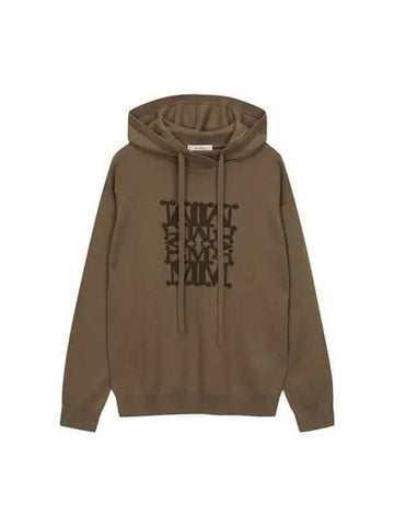 hoodie women eddie wool brown - MAX MARA - BALAAN 1