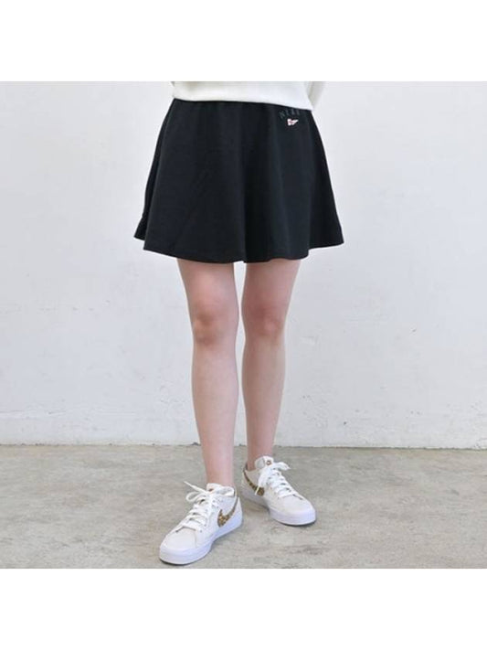 01-FD0898-010-Women’s-Style Pique Skirt-Black - NIKE - BALAAN 1