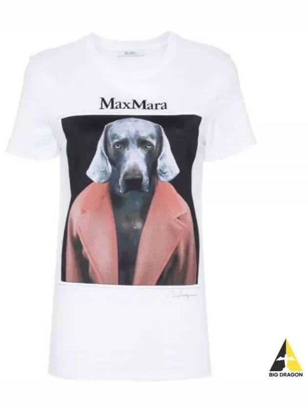 WOMEN S PRINTED COTTON T SHIRT 21946071600012 - MAX MARA - BALAAN 2