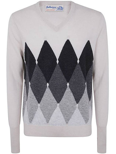 Ballantyne V Neck Pullover Clothing - BALLANTYNE - BALAAN 1