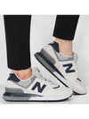 574 Legacy Low Top Sneakers White Navy - NEW BALANCE - BALAAN 2