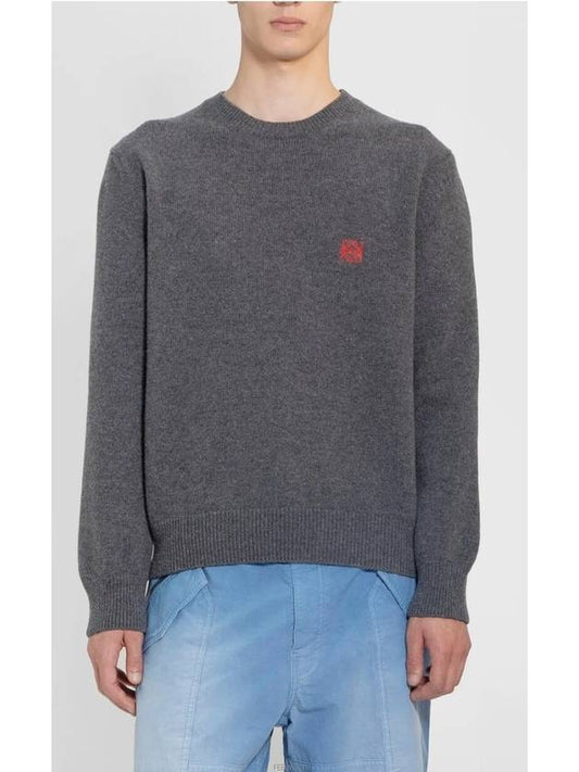 Anagram Wool Knit Top Grey - LOEWE - BALAAN 2