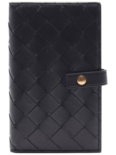 Intrecciato French Medium Wallet Black - BOTTEGA VENETA - BALAAN 2