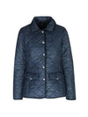 Pony Embroidered Diamond Quilted Slim Fit Jacket Navy - POLO RALPH LAUREN - BALAAN 1