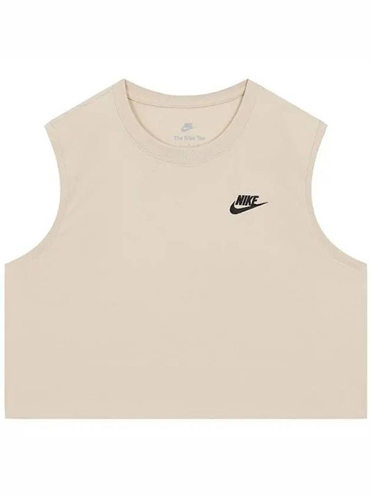 W Sleeveless Tank Top Crop NSW Club FV5506 126 - NIKE - BALAAN 2