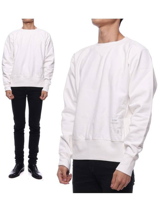 Tap Printing Cotton Sweatshirt White - MAISON MARGIELA - BALAAN 2