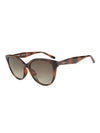 Round Gradient Cat-Eye Sunglasses Brown - SALVATORE FERRAGAMO - BALAAN 1