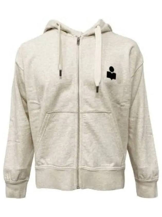 Markus Logo Zip Up Hoodie Ecru - ISABEL MARANT - BALAAN 2