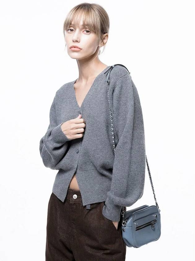 Four Woman Women s Soft Crop Knit Cardigan Gray W243TP04GR - CHANCE'S NOI - BALAAN 2