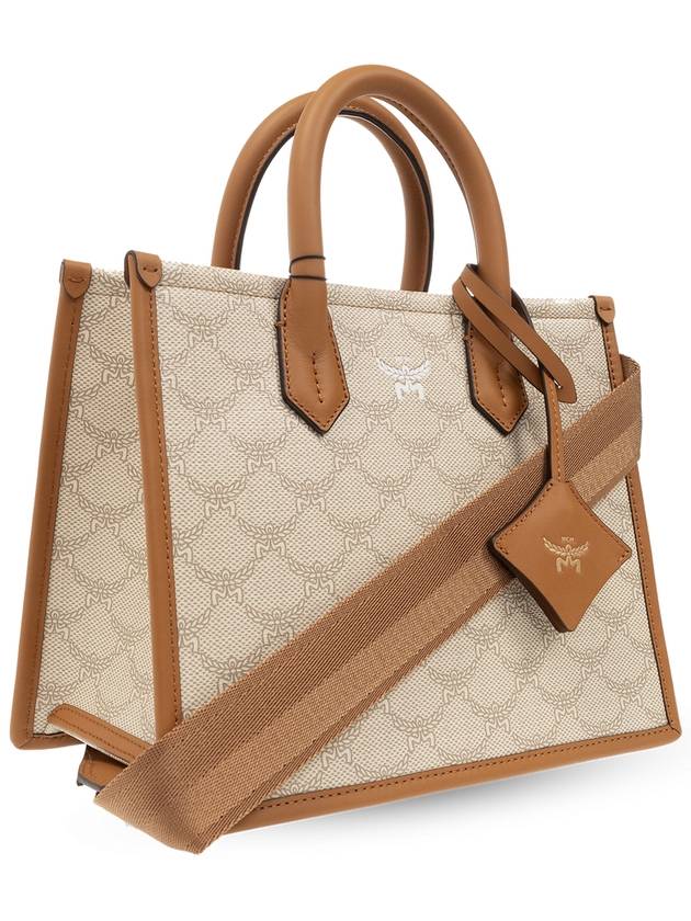 Small Himmel Laureto Tote Bag Beige - MCM - BALAAN 5