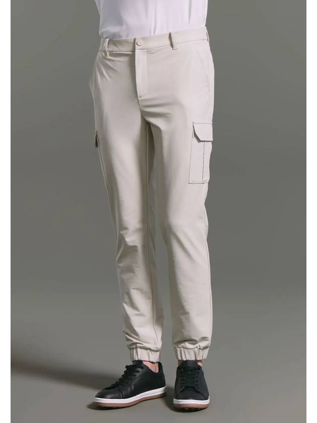 Men s Out Pocket Stretch Cargo Jogger Pants Light Beige - CLEVELAND GOLF - BALAAN 2