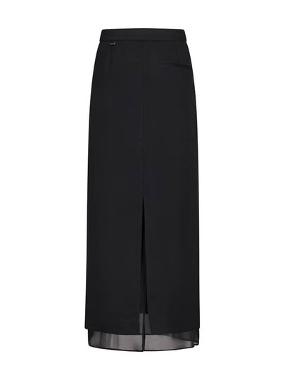 ANKLE-LENGTH SKIRT WITH TRANSPARENT PANEL - CALVIN KLEIN - BALAAN 2