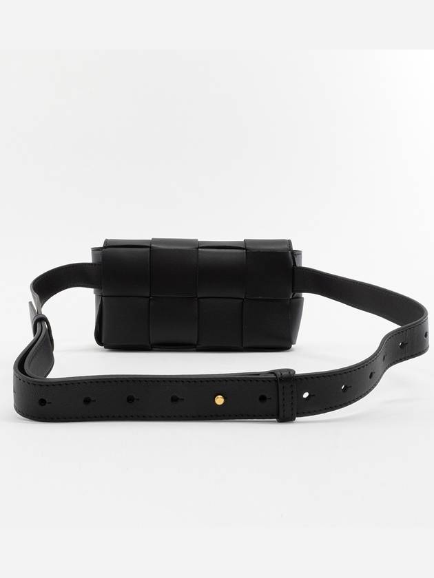 Intrecciato Mini Cassette Belt Bag Black - BOTTEGA VENETA - BALAAN 5