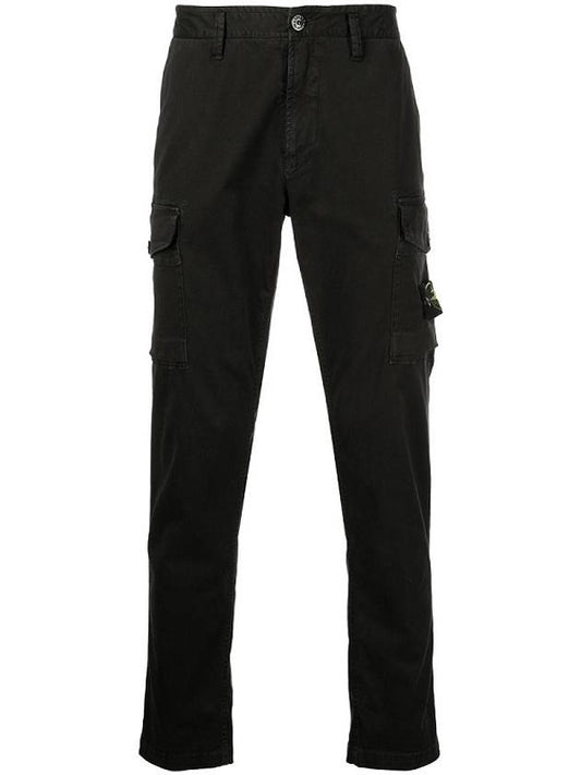 Waffen Patch Cargo Straight Pants Black - STONE ISLAND - BALAAN 2