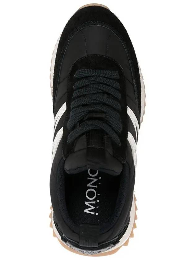 Women's Pacey Nylon Suede Leather Low Top Sneakers Black - MONCLER - BALAAN 5