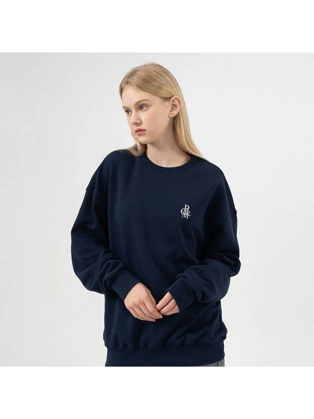 SYMBOL LOGO SWEATSHIRTS NAVY - POLYGRAM - BALAAN 5