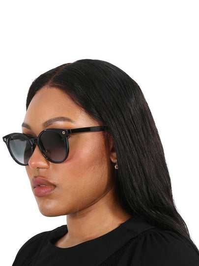 Gucci Grey Gradient Round Ladies Sunglasses GG0091S 001 52 - GUCCI - BALAAN 2