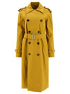 Gabardine Long Trench Coat Yellow - BURBERRY - BALAAN 2