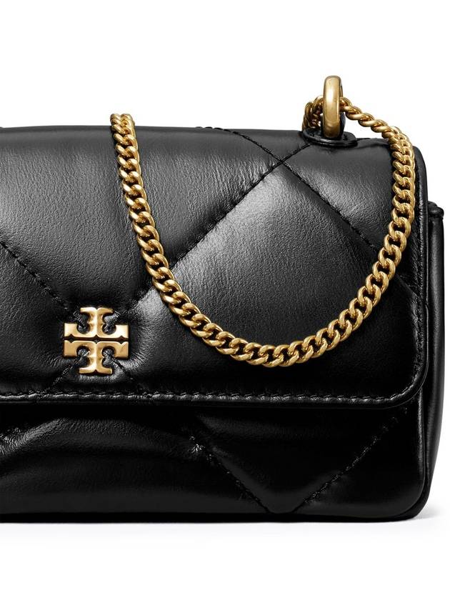 Kira Diamond Quilted Flap Cross Bag Black - TORY BURCH - BALAAN 5