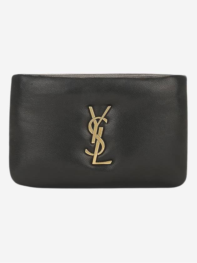 Calypso Zipped Card Wallet Black - SAINT LAURENT - BALAAN 2