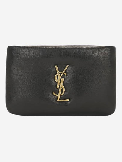 Calypso Zipped Card Wallet Black - SAINT LAURENT - BALAAN 2